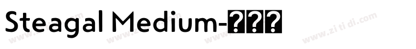 Steagal Medium字体转换
